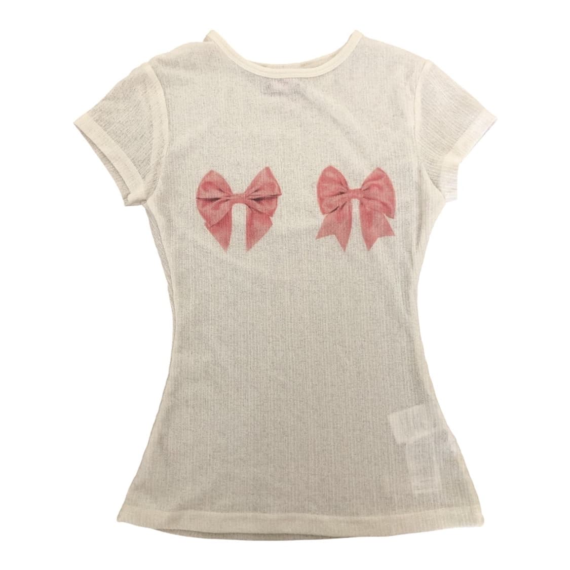 sculptor bow bow baby tee white  상품이미지1