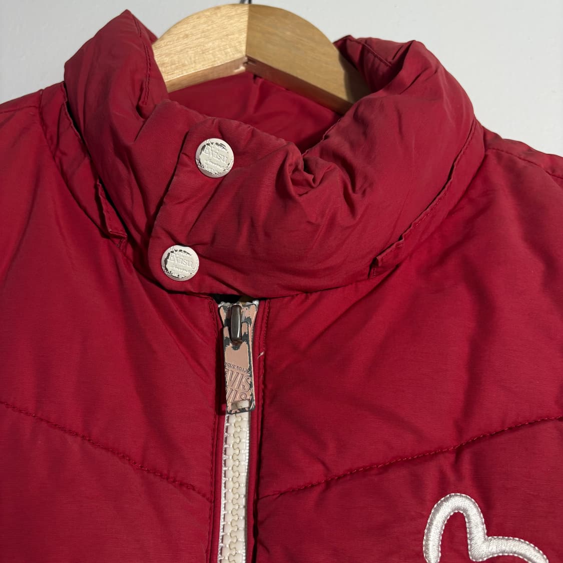 에비수 레드 패딩 베스트 (무료배송) 상품이미지4