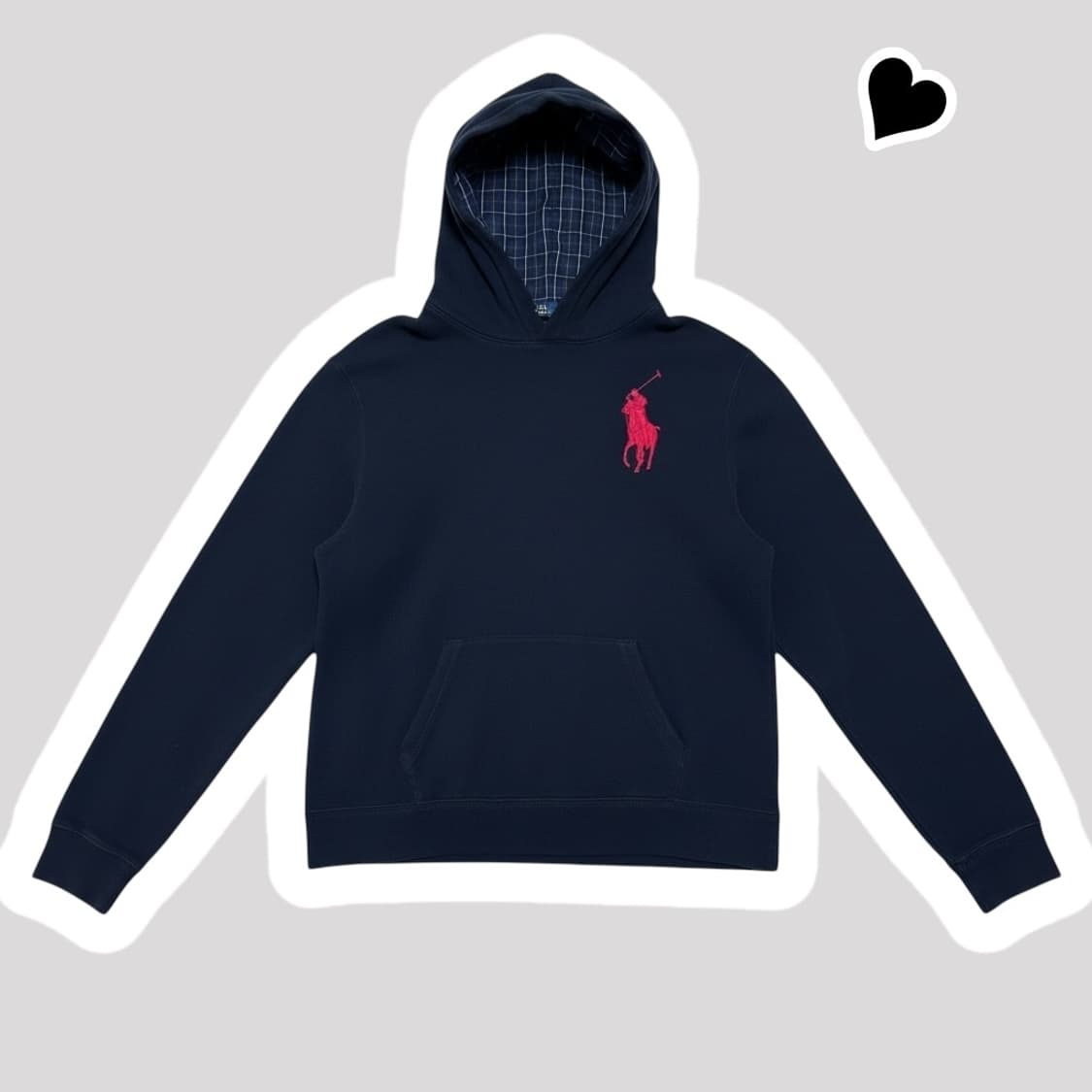 폴로 랄프로렌 블랙 빅폴로니 후드 상품이미지1