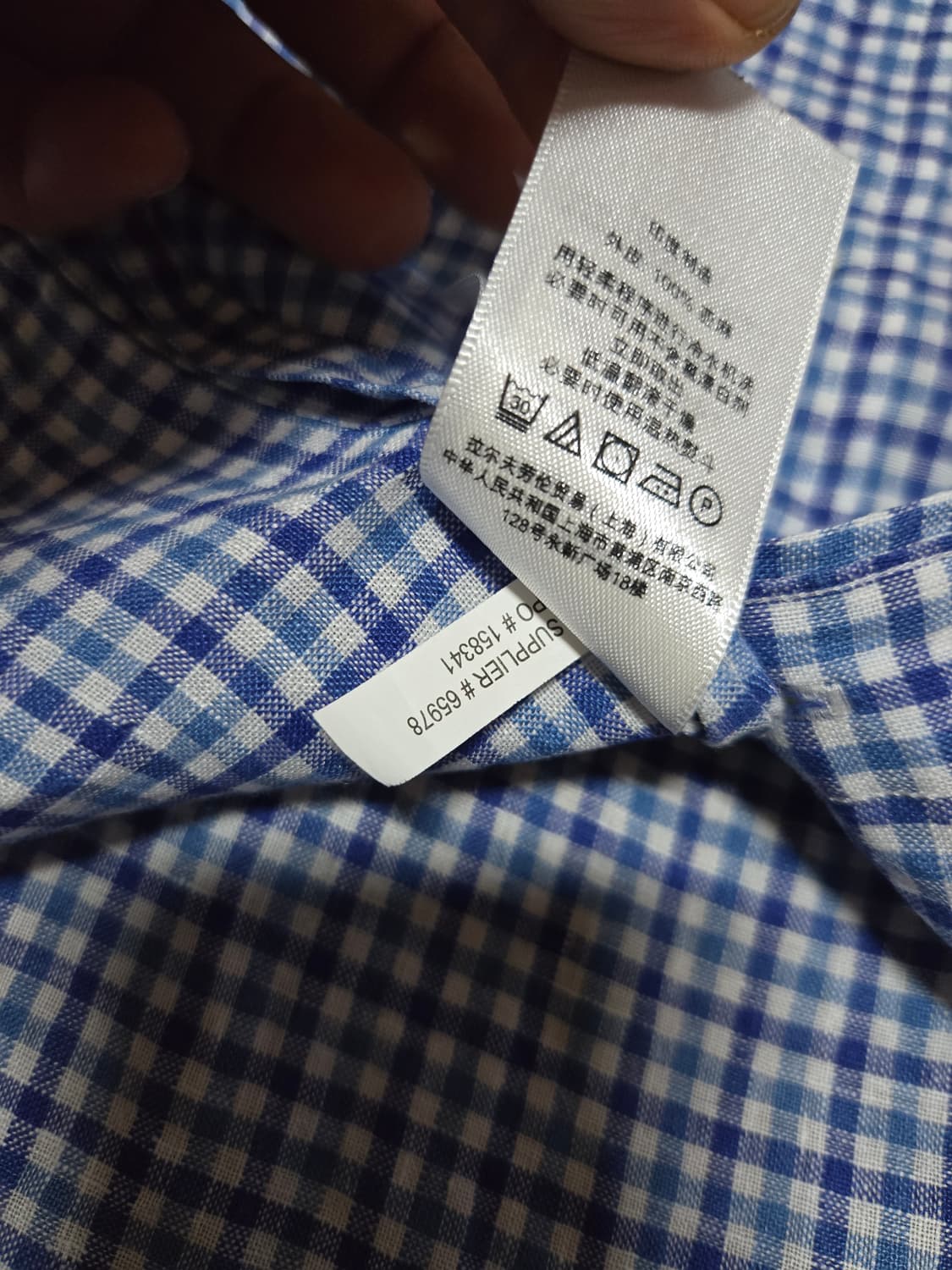 폴로 랄프로렌 남성 린넨 깅엄 체크 셔츠 상품이미지9