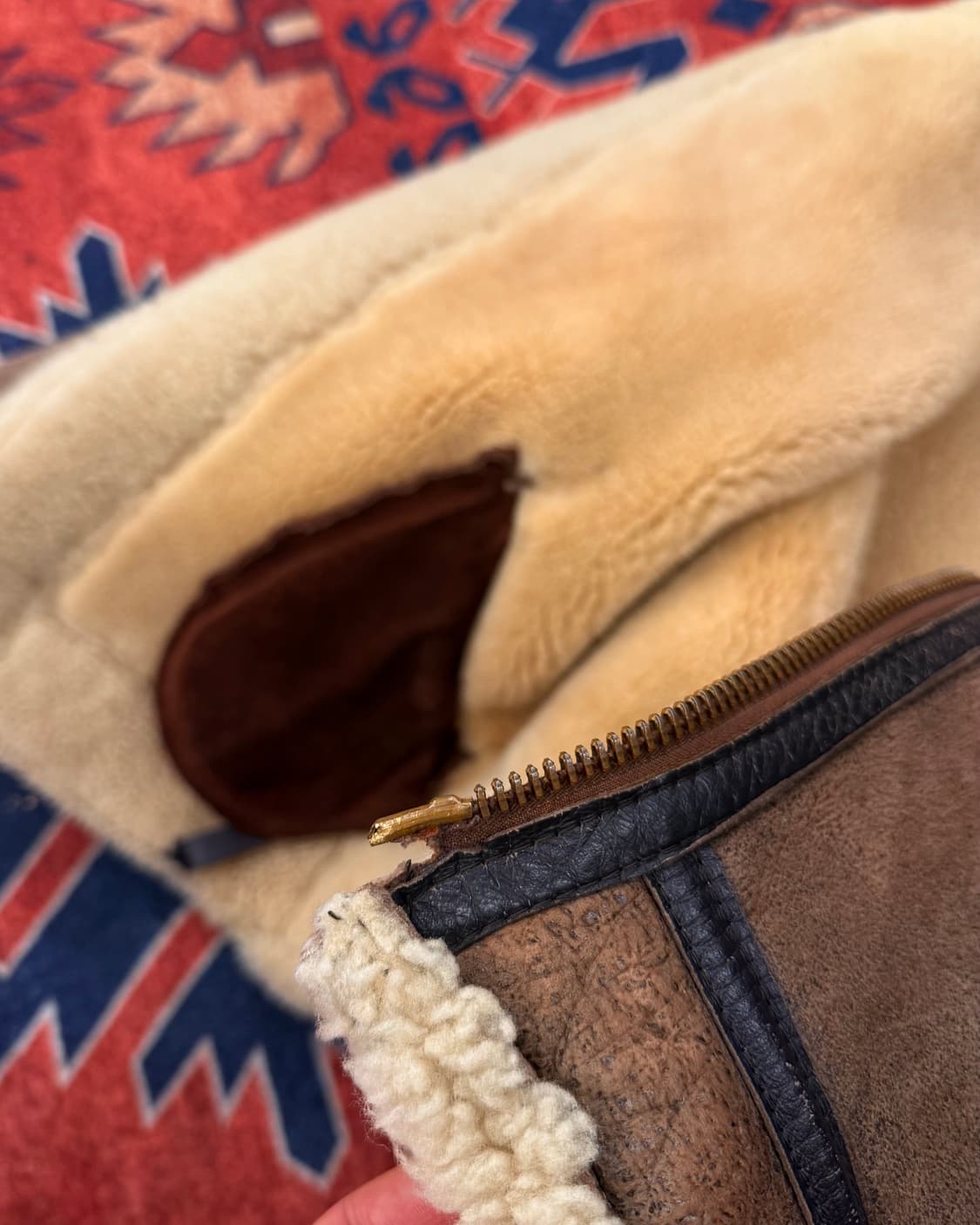 90s 아비렉스 미국생산 B-3 리얼레더 무스탕 플라이트 자켓 N486 상품이미지3