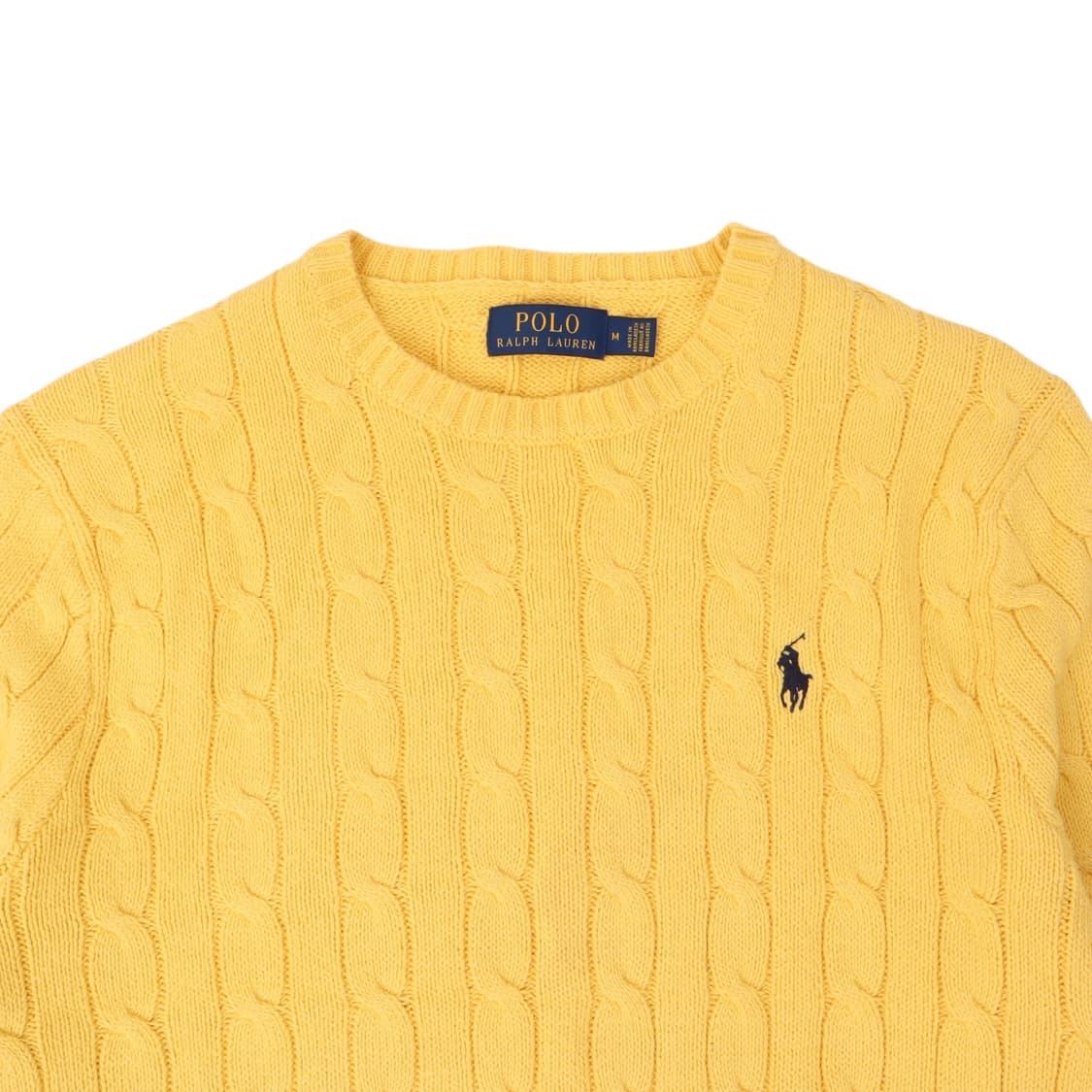 폴로 랄프로렌 옐로우 케이블 니트 스웨터 상품이미지2