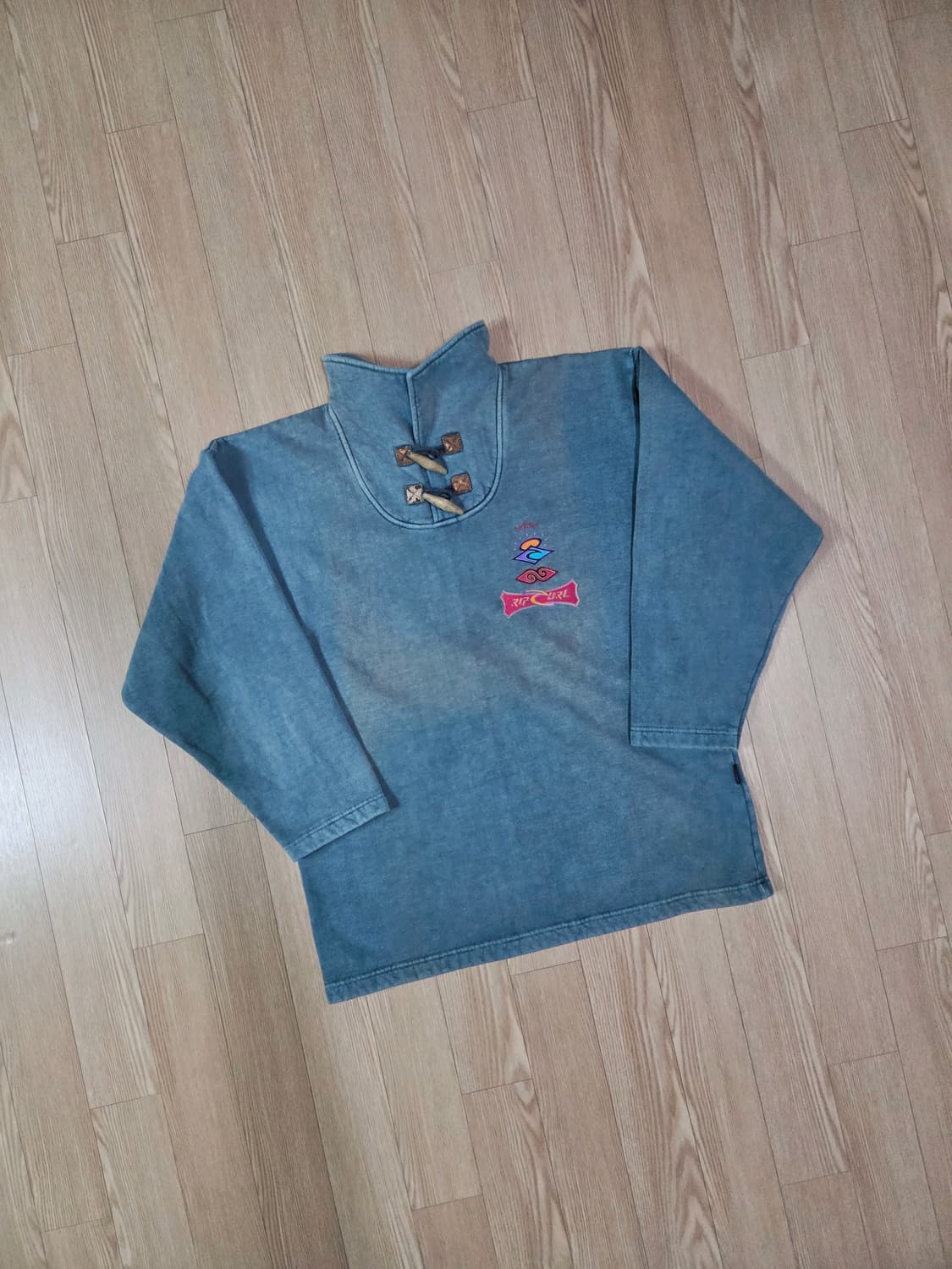 RIP CURL 러기드 블루 하이넥 롱 슬리브 티셔츠 상품이미지3