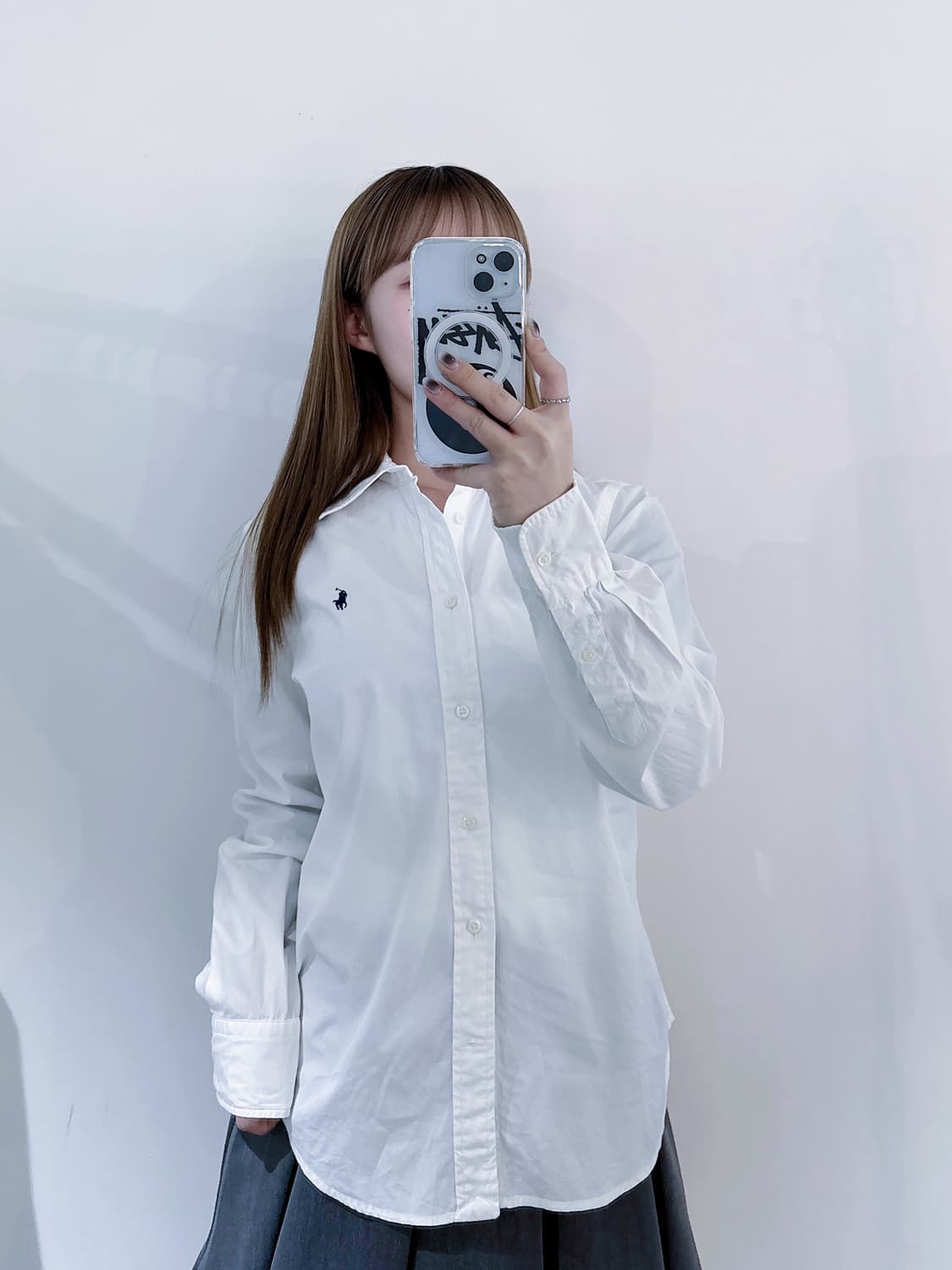 폴로랄프로렌 화이트 포니 셔츠 상품이미지2