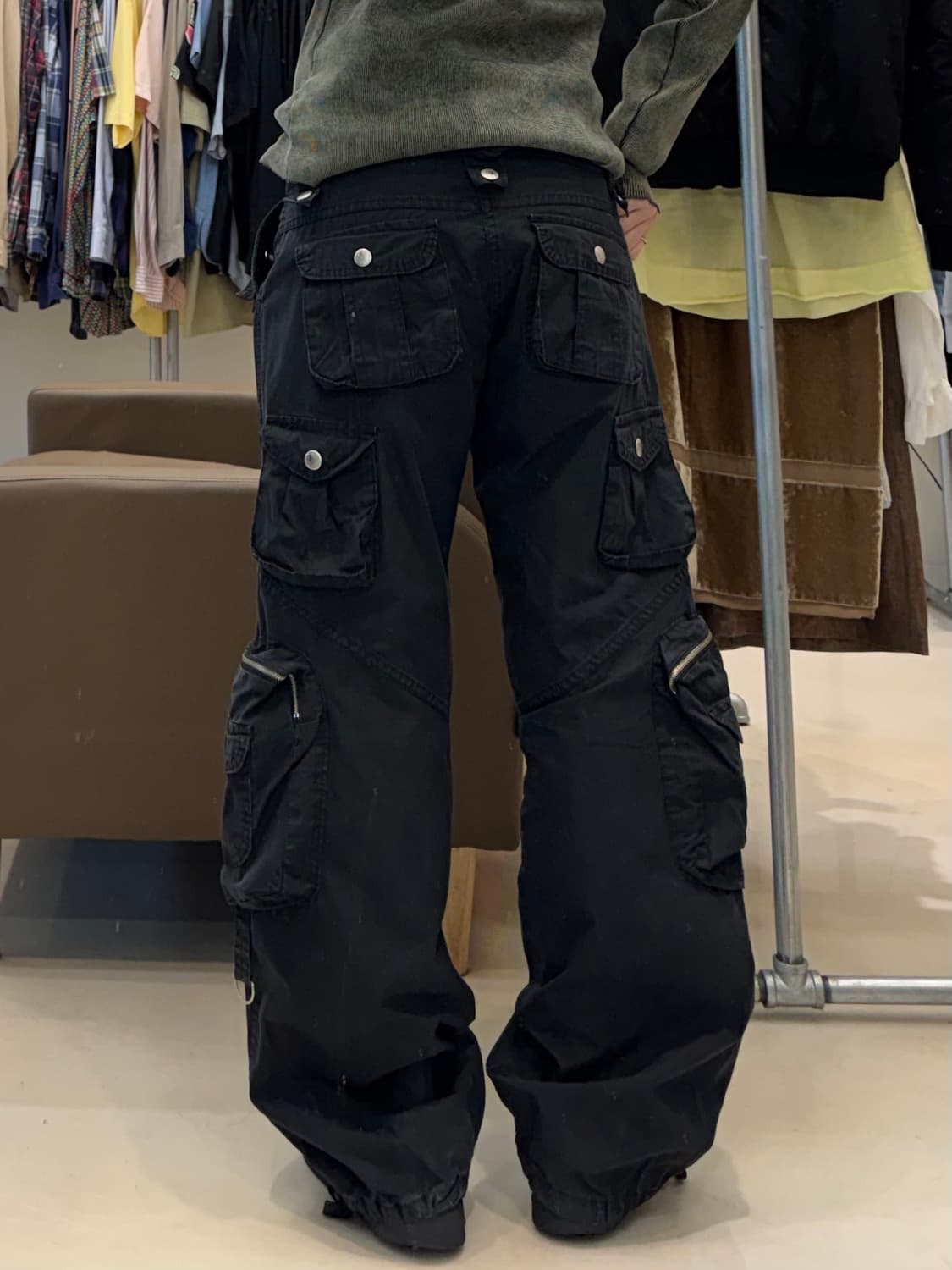 시슬리 멀티포켓 카고 팬츠 블랙 상품이미지7