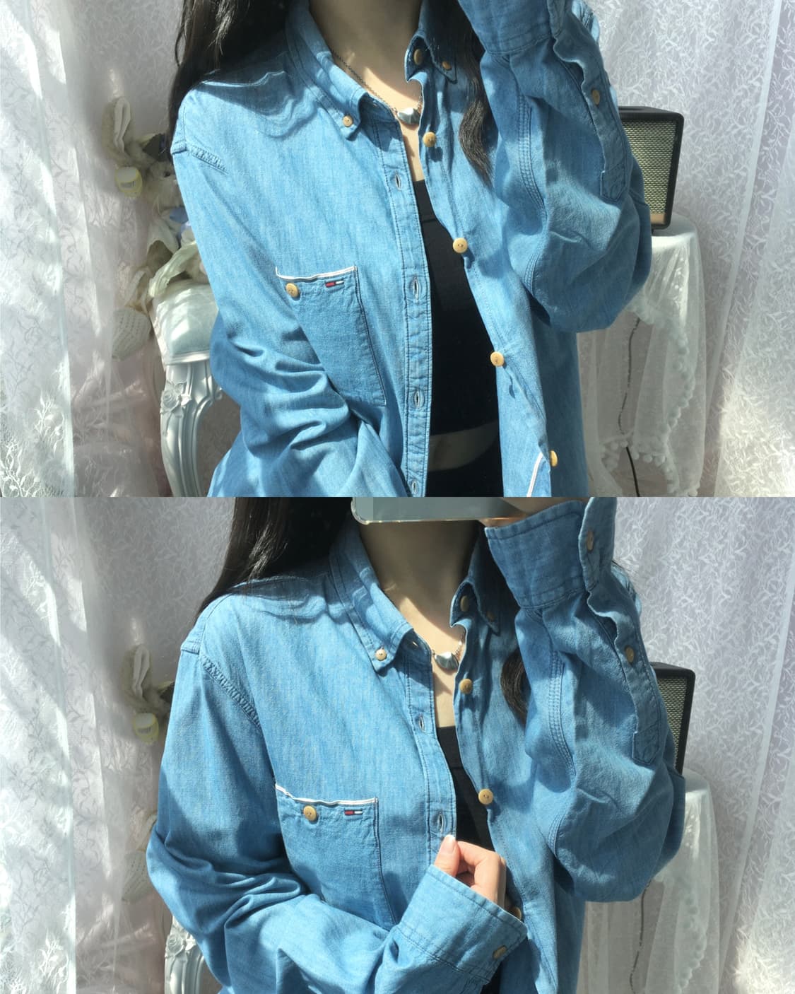Tommy denim shirt 상품이미지2