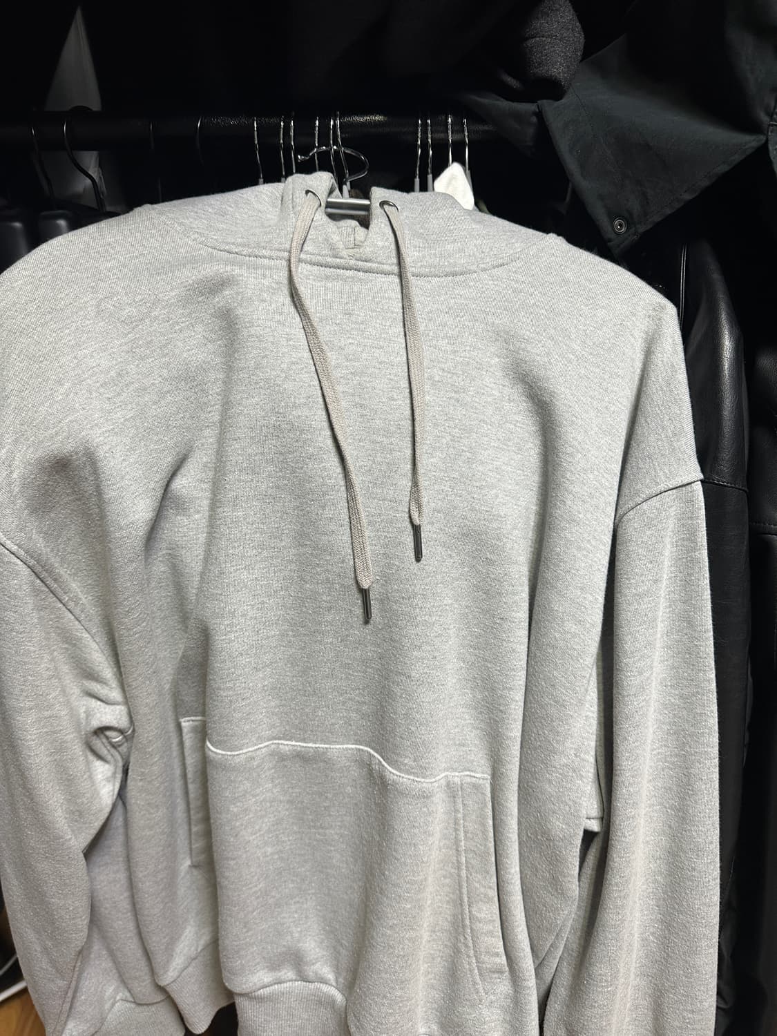 토피 멜란지 후드 티셔츠L 상품이미지1