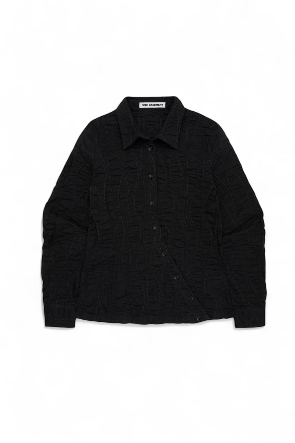 Curved crinkle shirt 상품이미지8