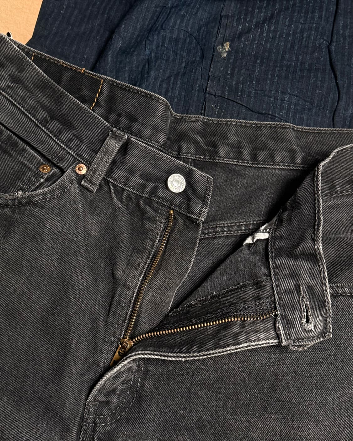 리바이스 550 릴렉스핏 블랙 데님 팬츠 34 상품이미지2