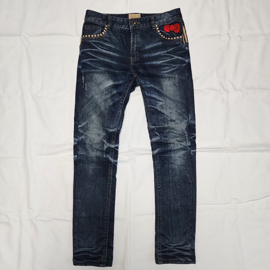 HAMO 락시크 자수 오리엔탈 워싱 데님팬츠 상품이미지3