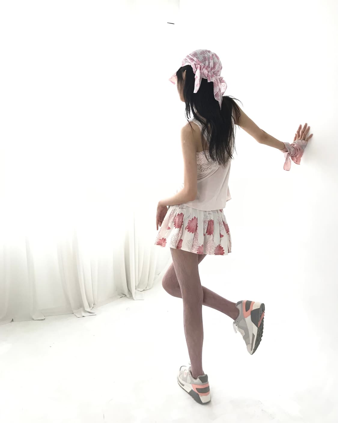 Pony retro babypink-grey platform shoes 상품이미지9