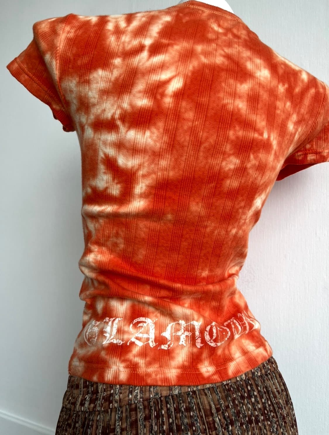 FOGGIA 선셋 오렌지 타이다이 티셔츠 상품이미지4