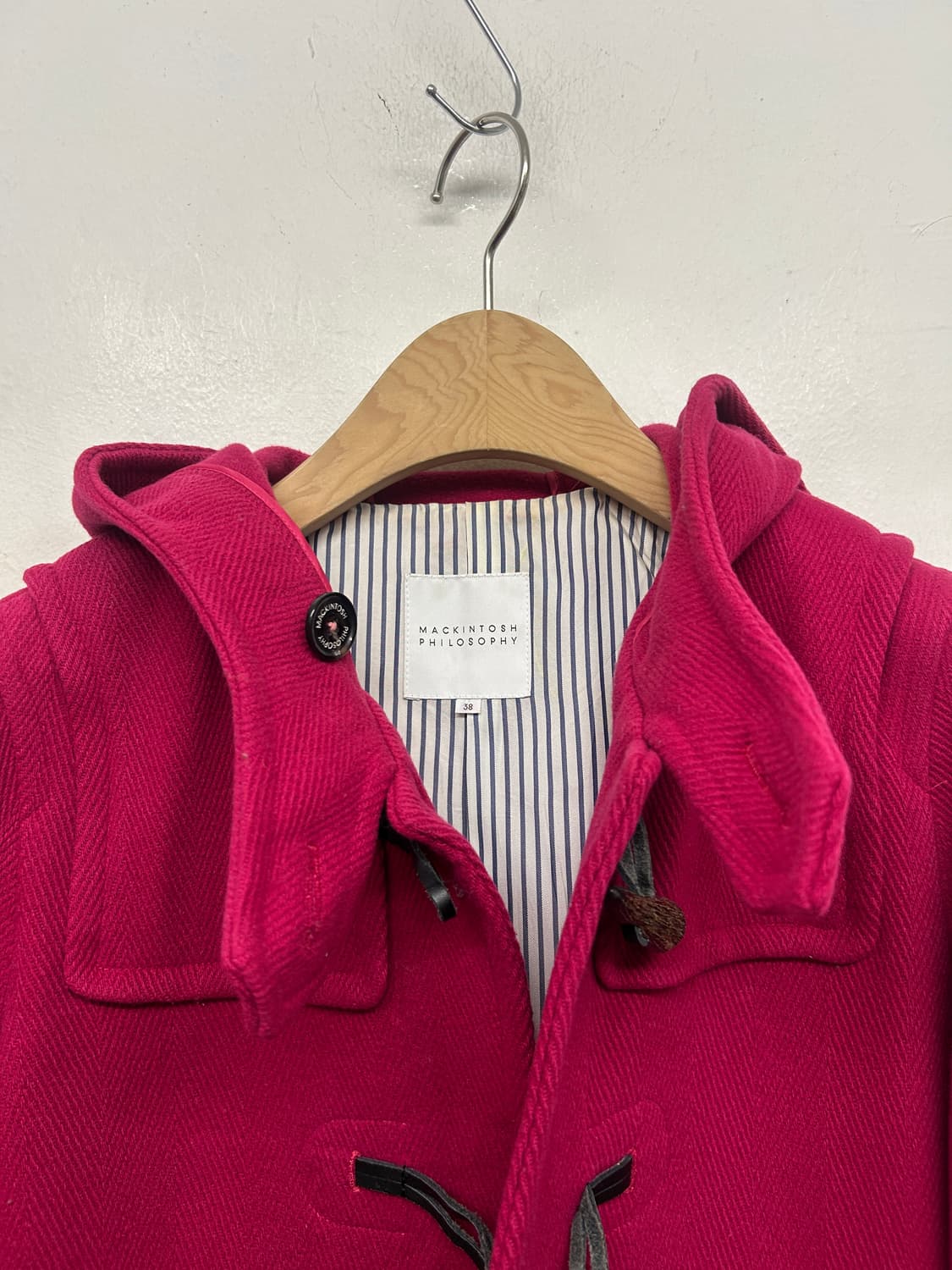 MACKINTOSH 맥킨토시 핑크색 후드 더플 코트 상품이미지2