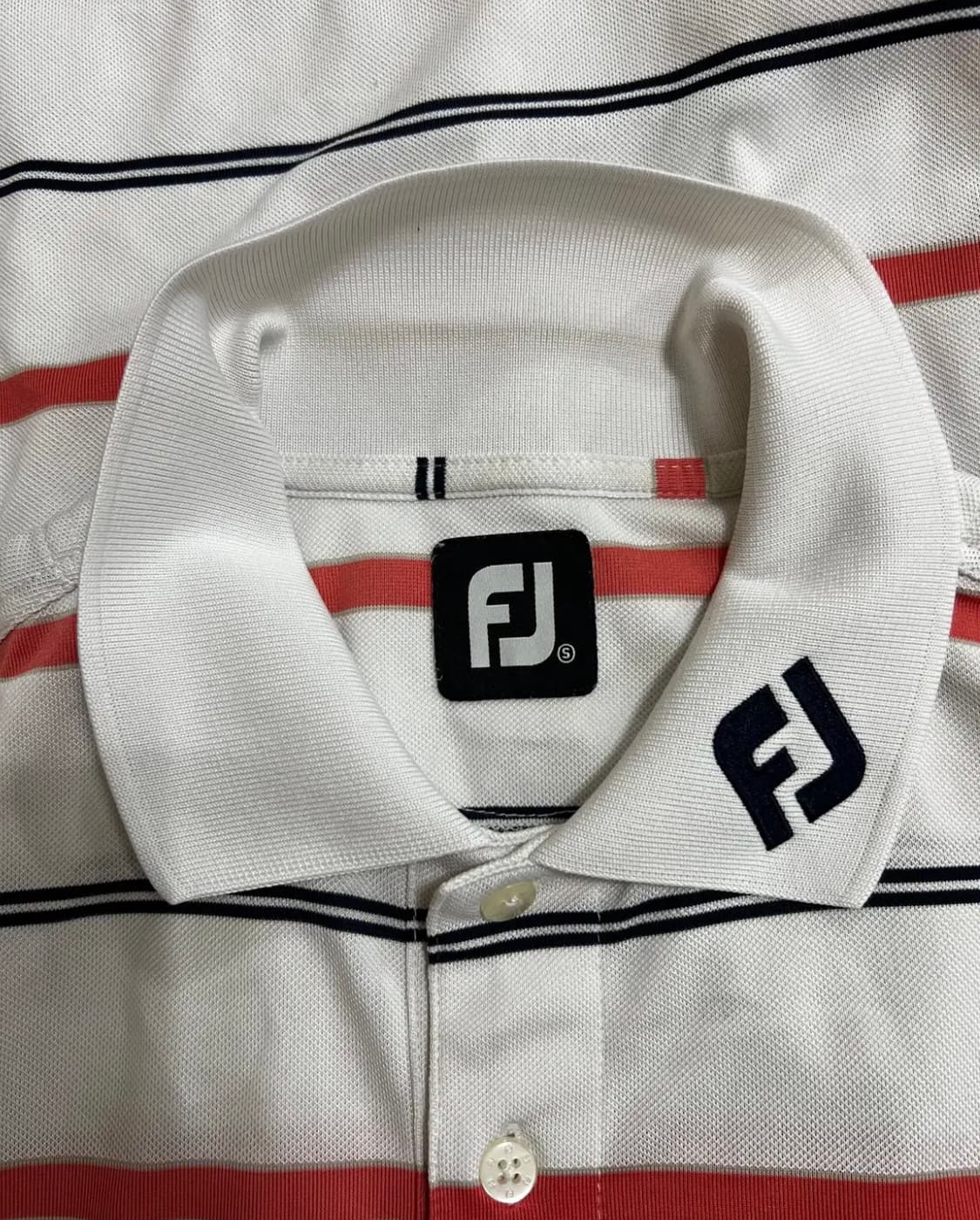 풋조이 남성 스트라이프 카라반팔티셔츠 S 상품이미지5