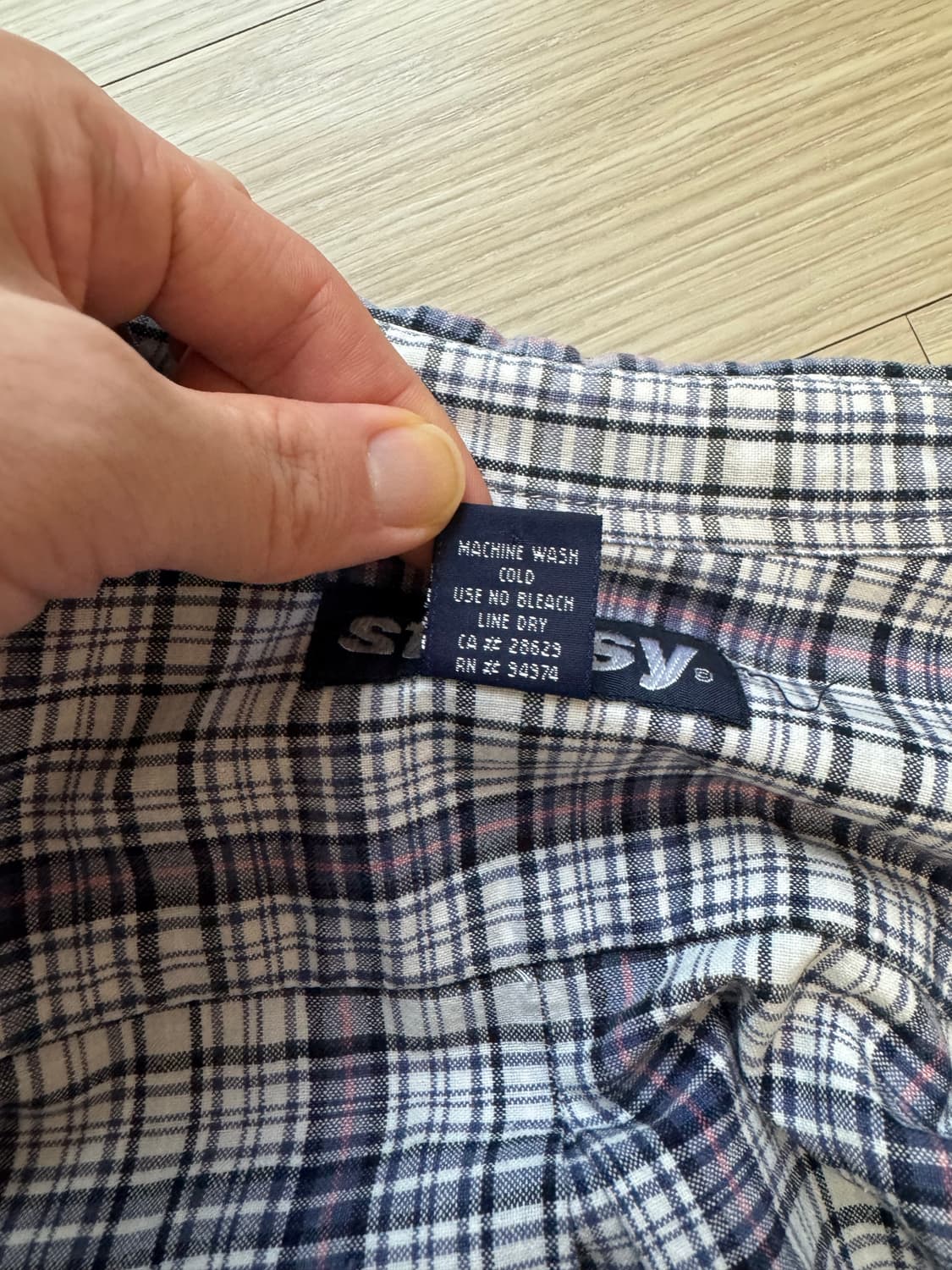 올드 스투시 체크셔츠 상품이미지5