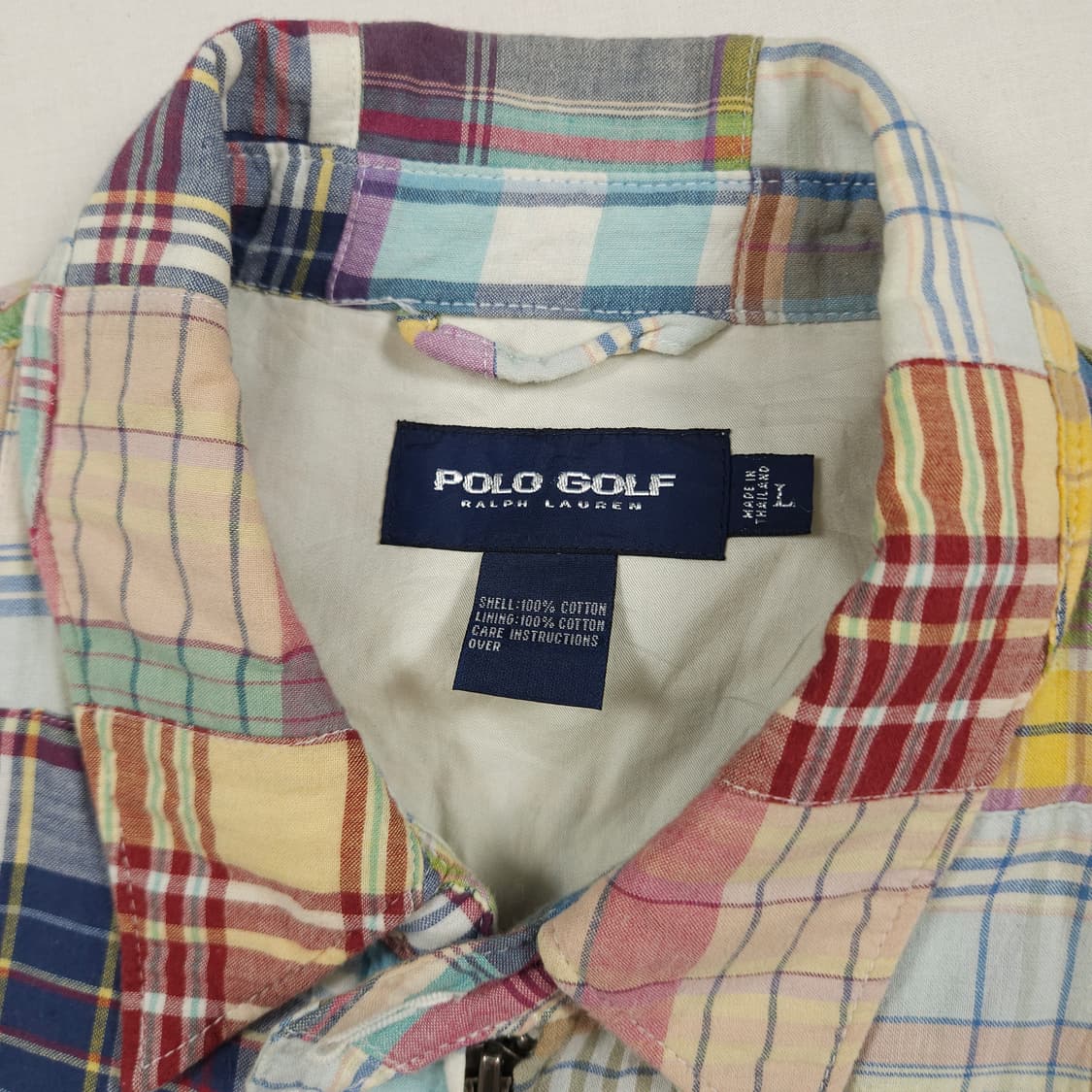 L(100) 폴로 랄프로렌 마드라스체크패치 헤링턴 자켓 상품이미지3