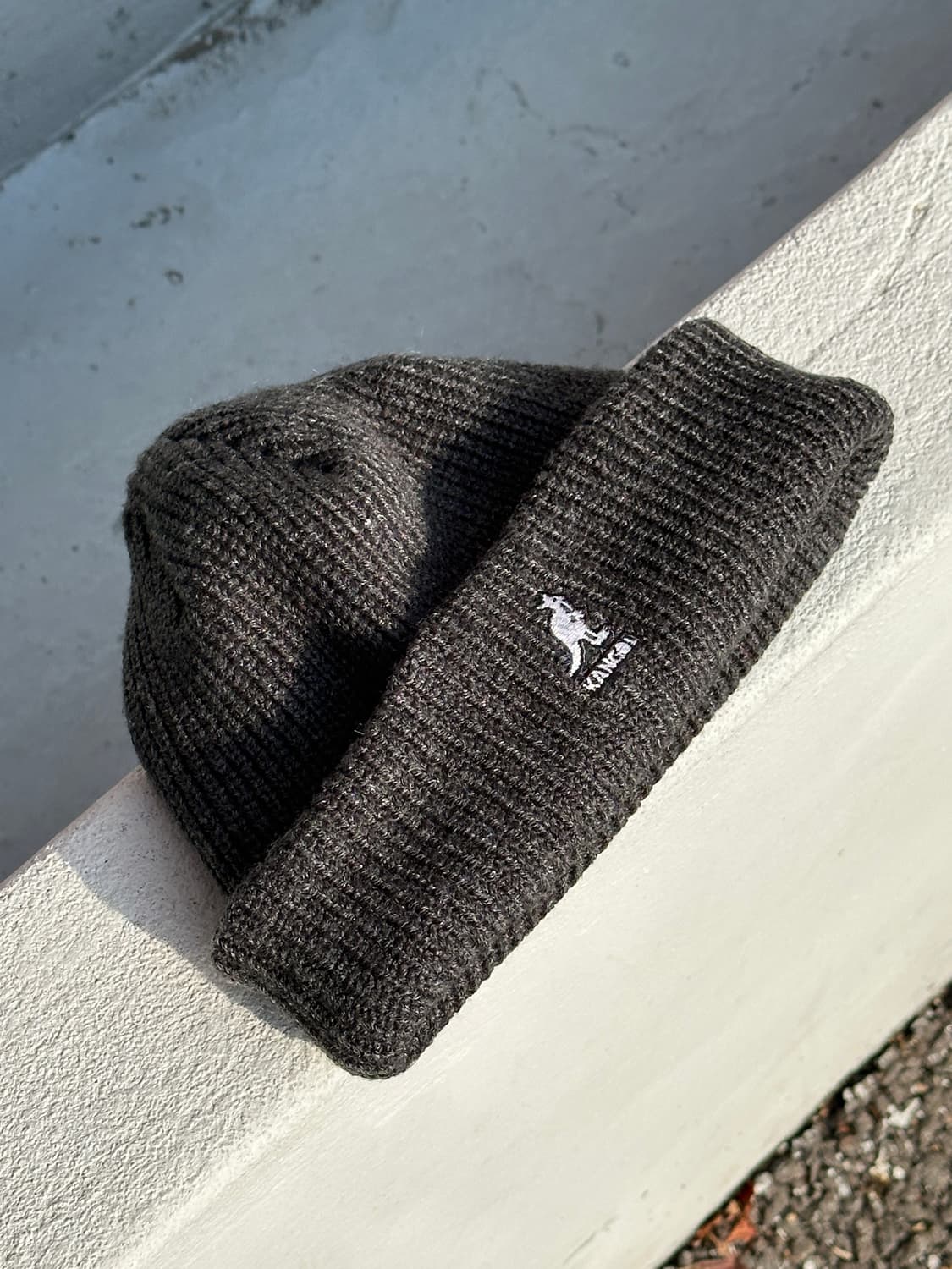 [F] 캉골 로고 그레이 비니 모자 상품이미지5