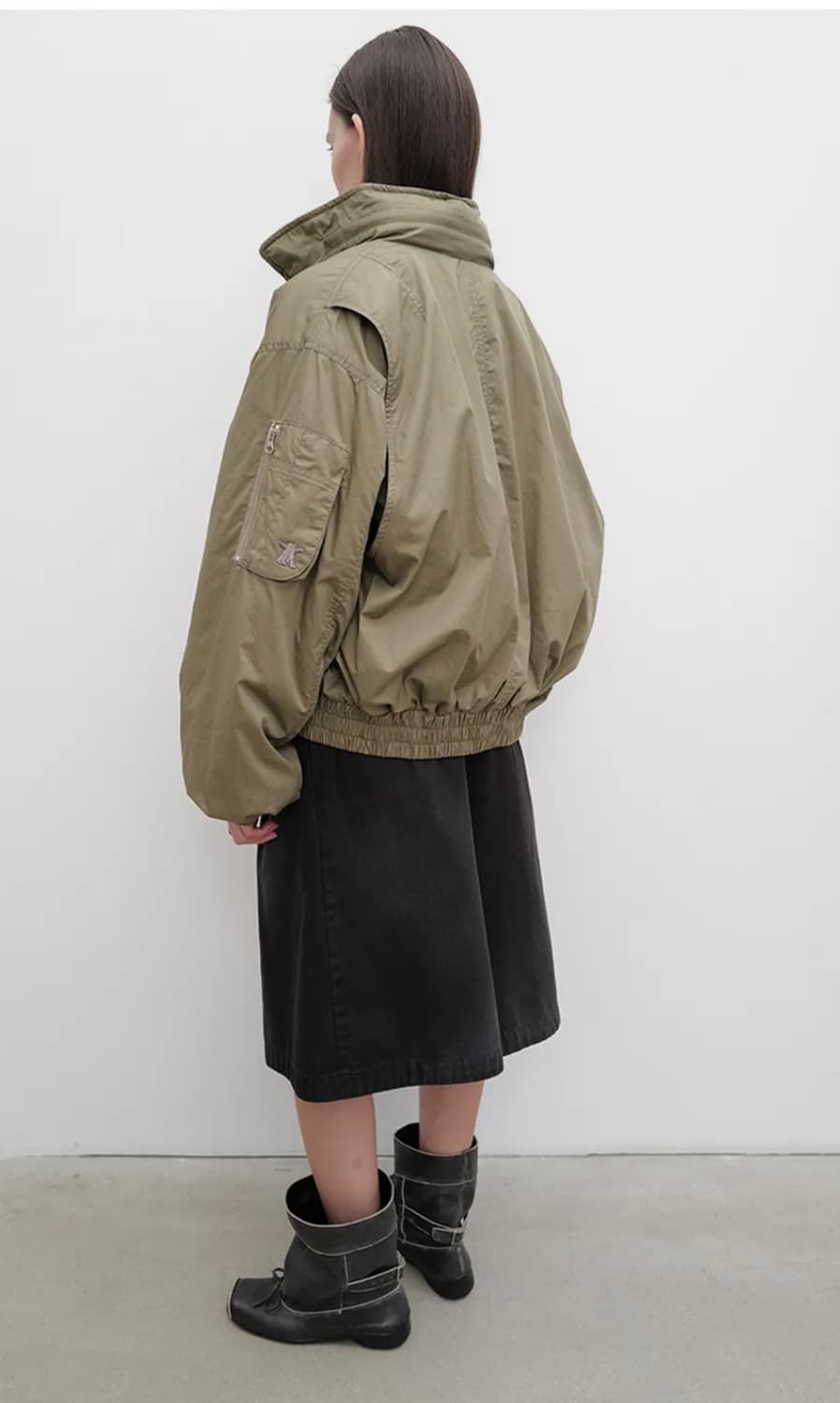 OPENYY COTTON CARGO BOMBER ( KHAKI) 상품이미지2