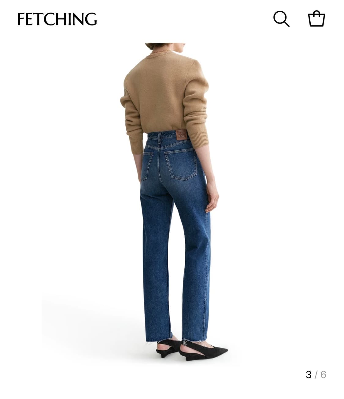 토템 클래식 컷 데님 미드 블루 상품이미지2