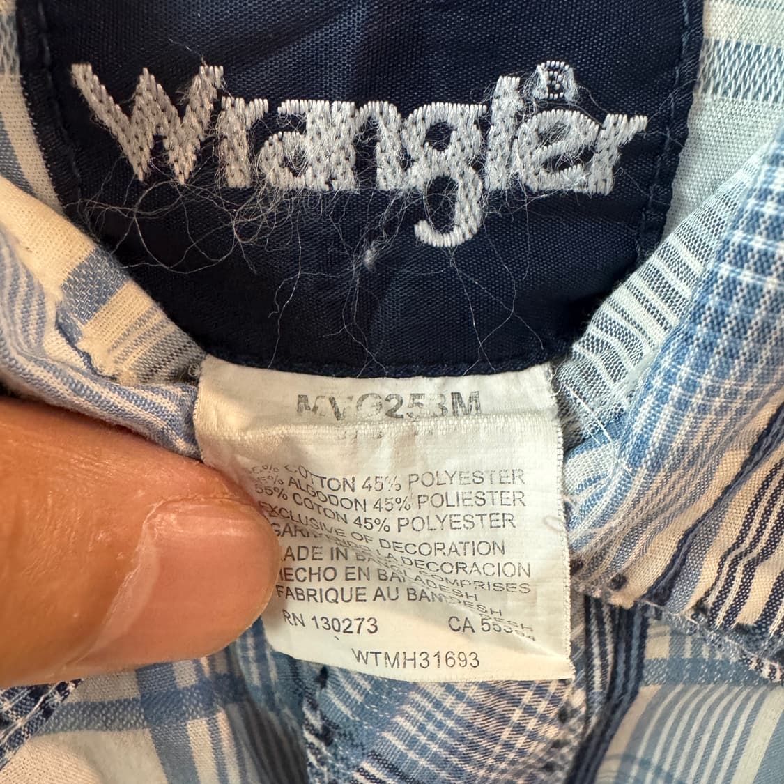 00s 랭글러 체크 웨스턴셔츠 상품이미지7