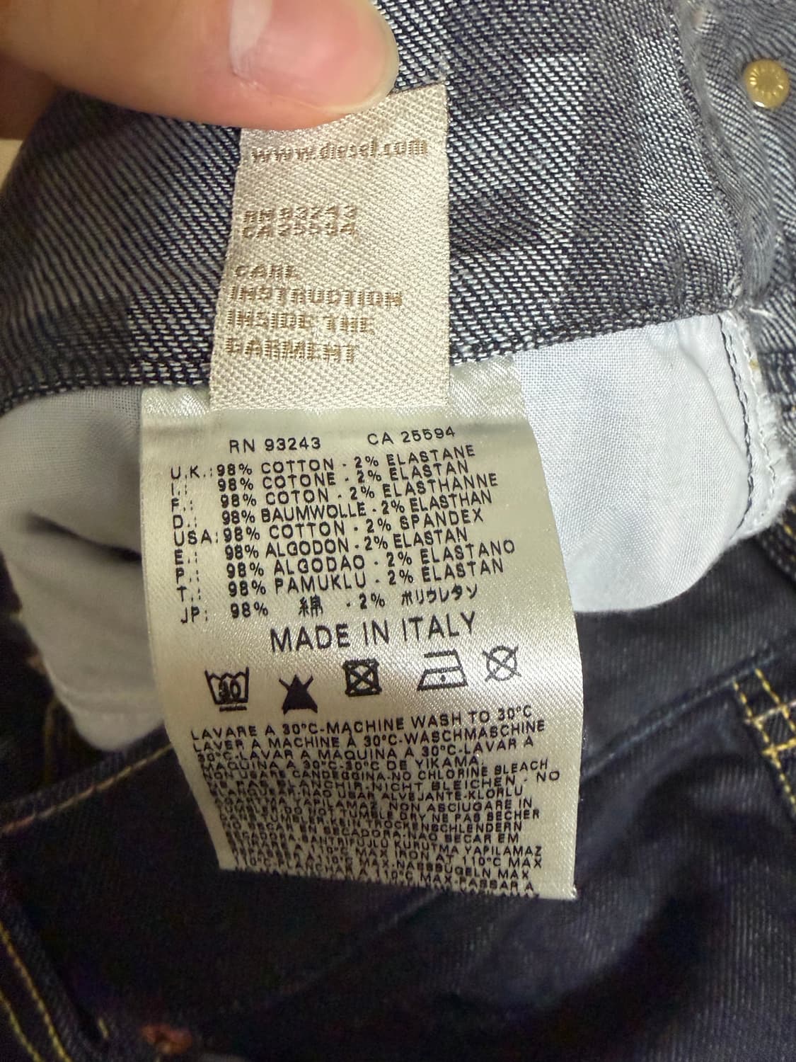 디젤 부츠컷 팬츠 상품이미지5