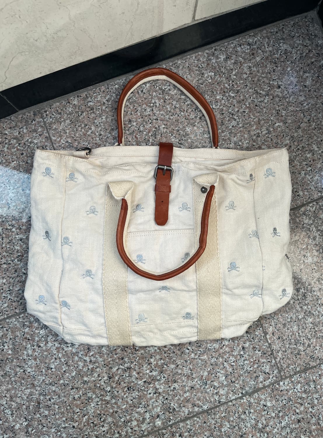 럭비 랄프로렌 스컬 토트백 기무라타쿠야 상품이미지3