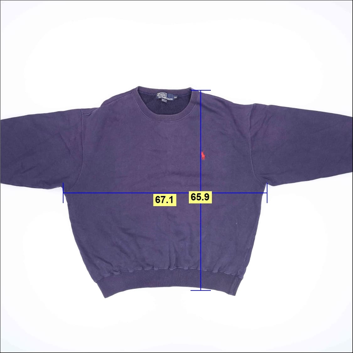 100 폴로 80s 빈티지 맨투맨 0417H1 상품이미지5