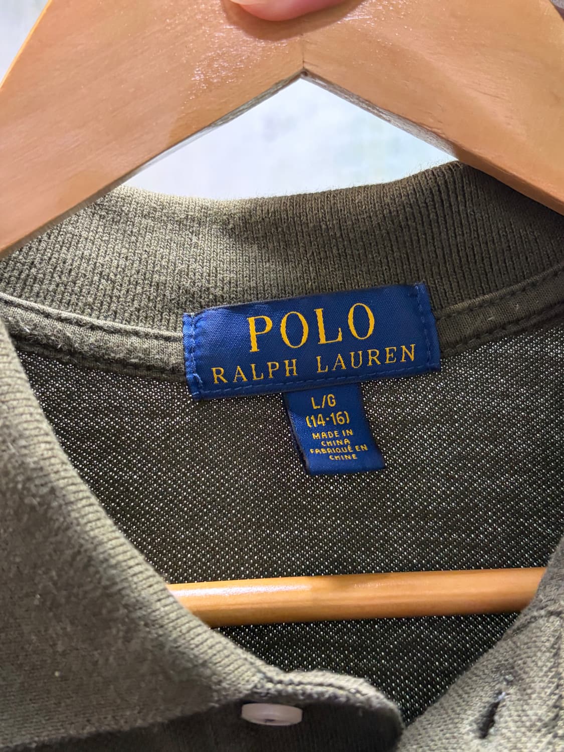 폴로 빅포니 치프키프 올리브 카키 카라 pk 반팔 티셔츠 L 상품이미지9