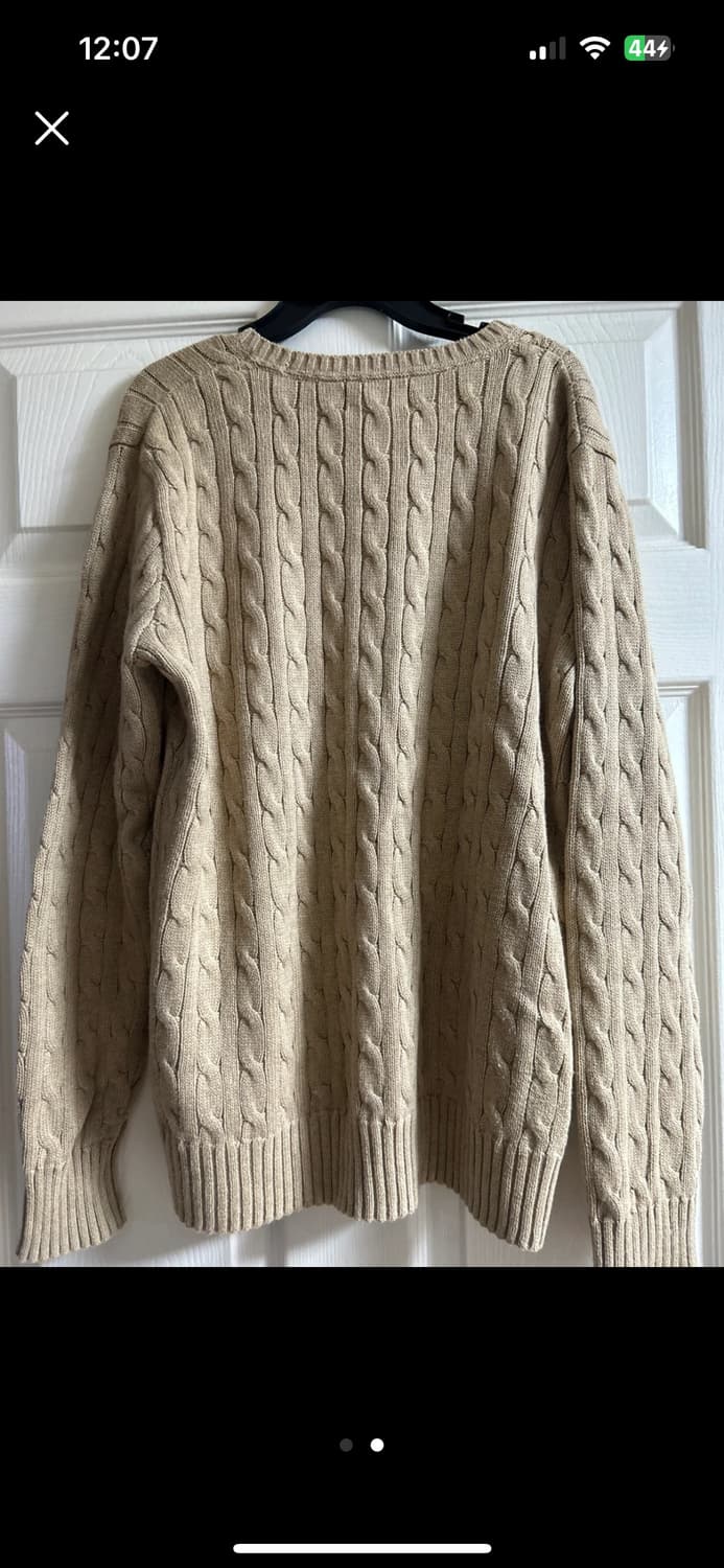 폴로랄프로렌 케이블 니트 베이지 상품이미지2