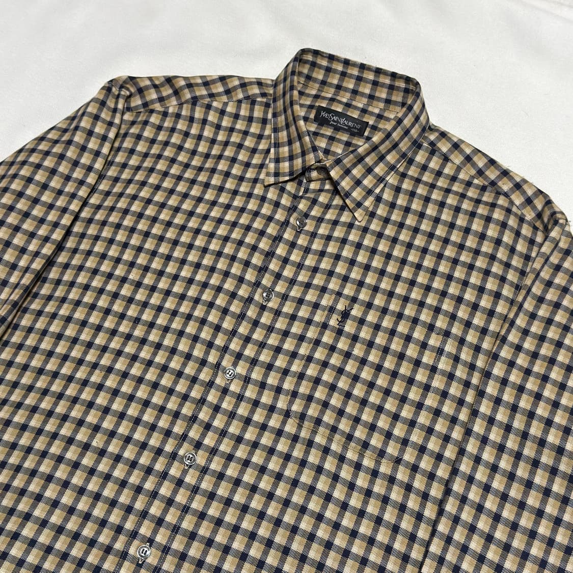 110 입생로랑 체크 셔츠 상품이미지1