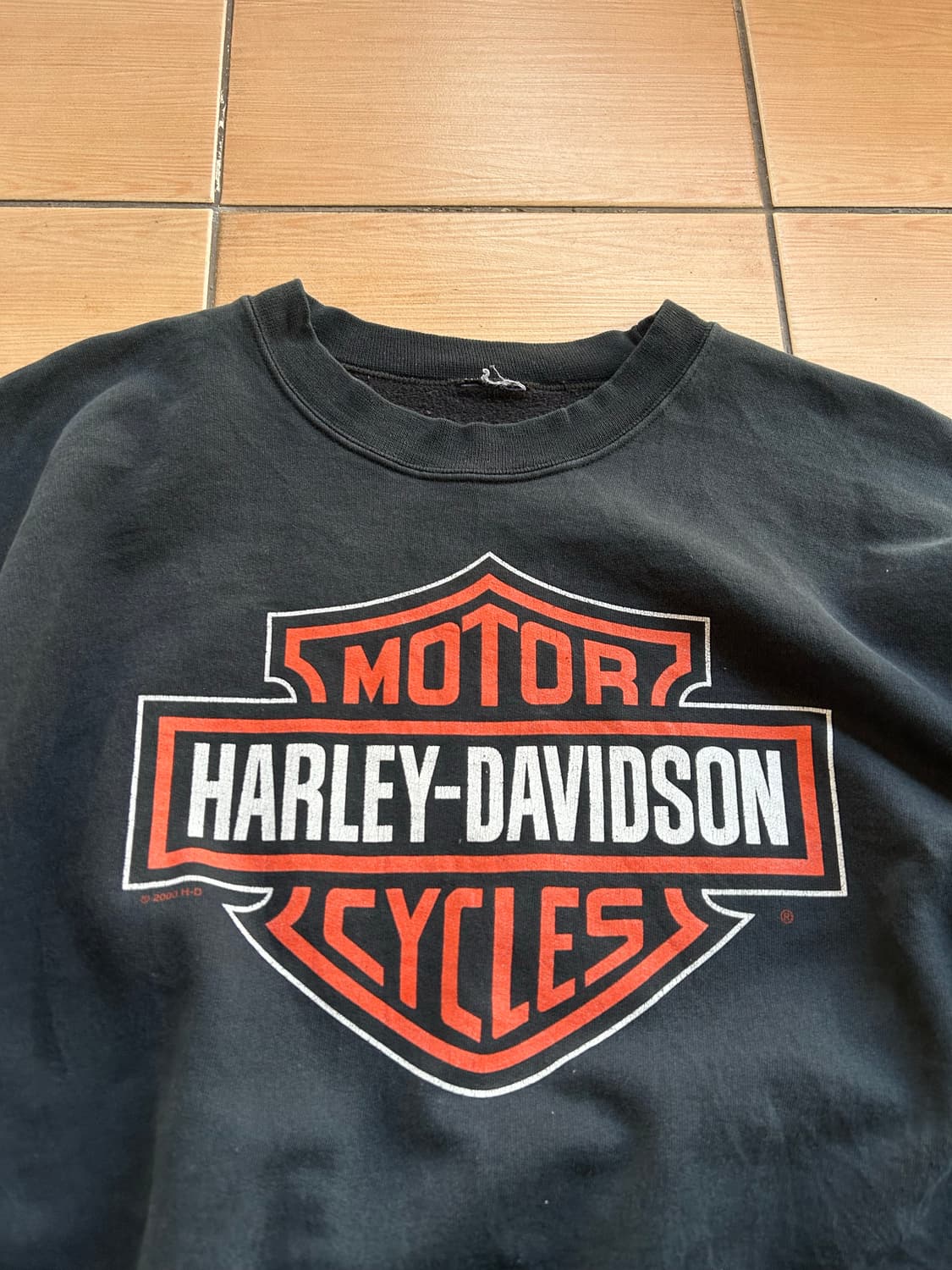00‘s 할리데이비슨 바&실드 스웻셔츠 상품이미지2