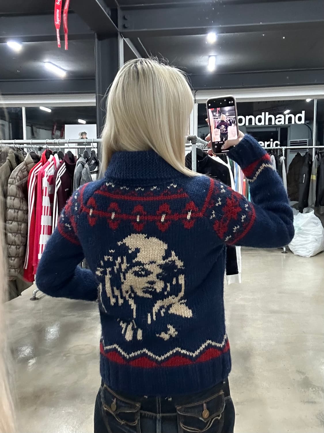 히스테릭 글래머 노르딕 코위챤 가디건 상품이미지1