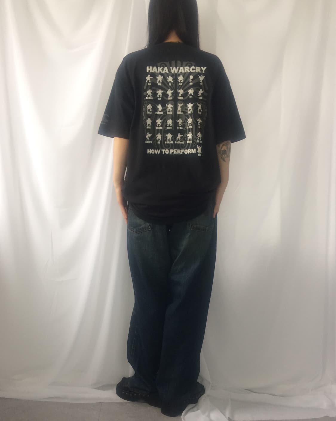 Haka printing t shirt 상품이미지1