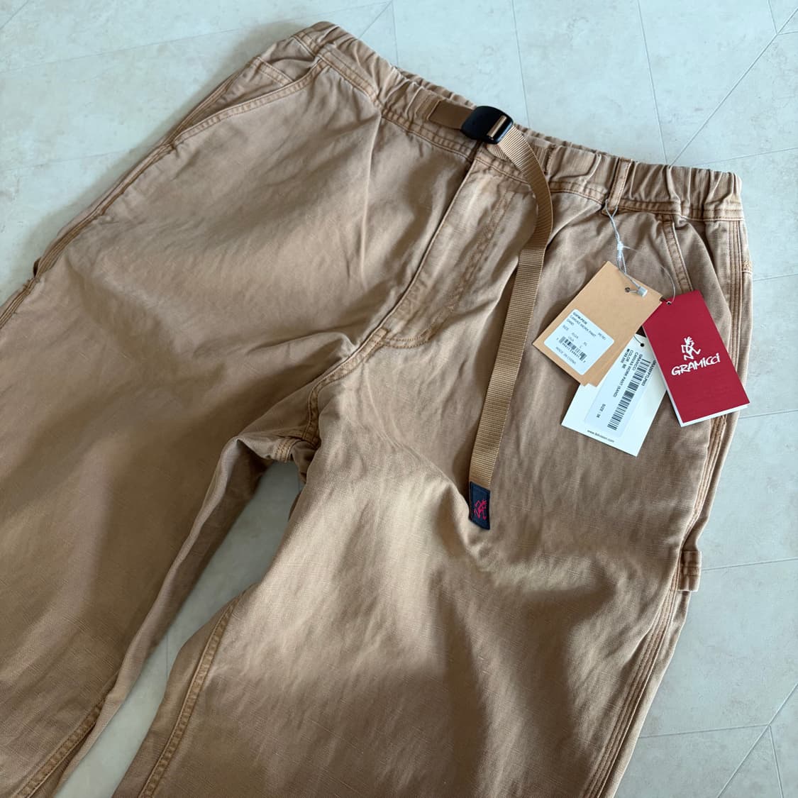 새상품(36)그라미치 캔버스 워크 팬츠 샌드 Gramicci 상품이미지1