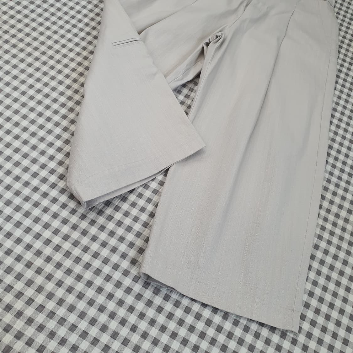 퍼렌 헨링본 밴딩 와이드 팸츠 남자29~30 상품이미지5