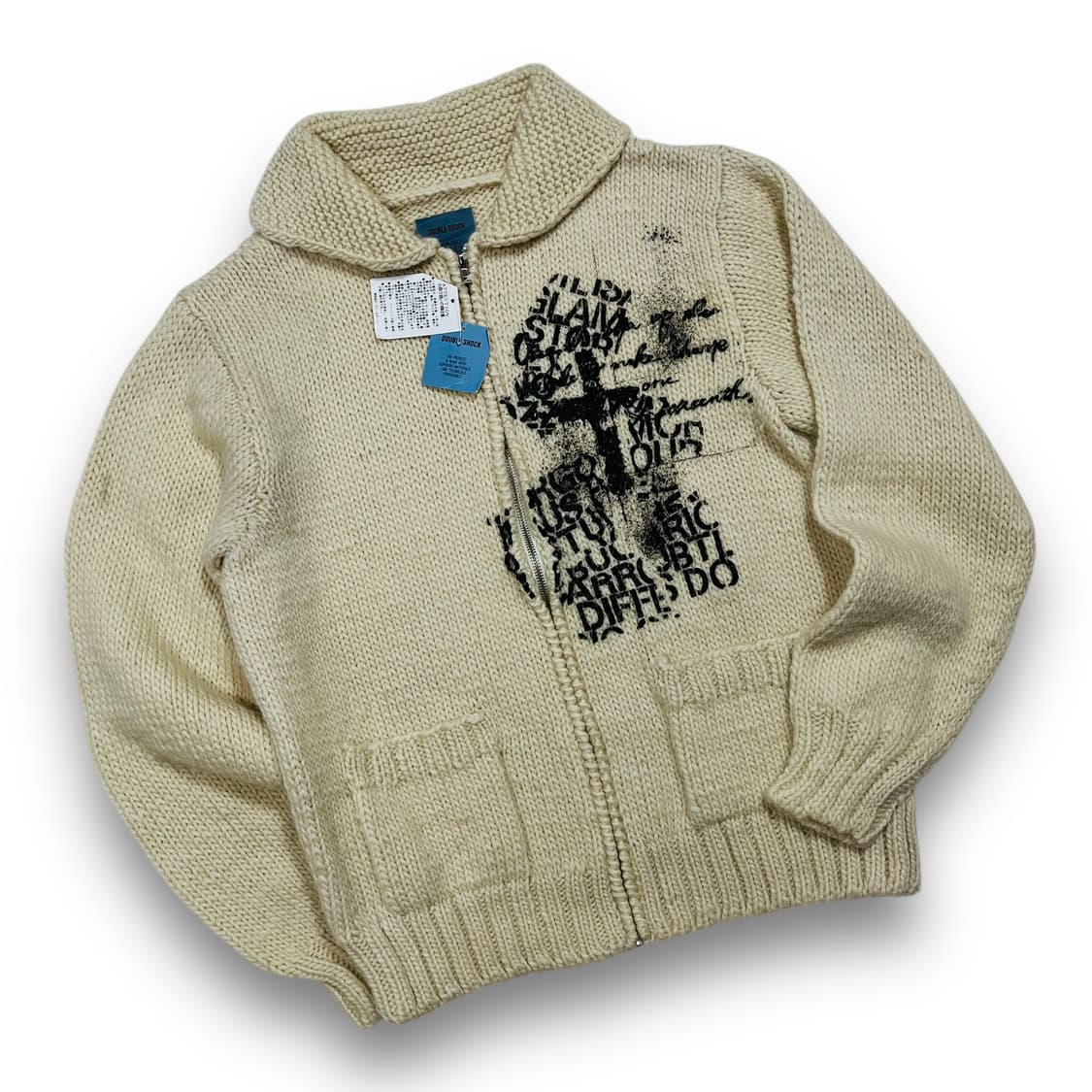 DOUBLE SHOCK Cross lettering Cowichan 상품이미지1