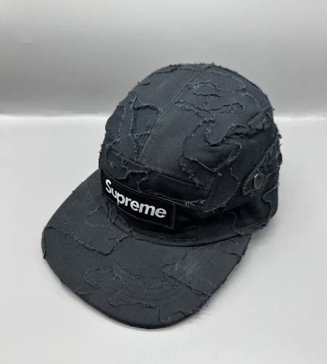 슈프림 레이어드 카모 캠프캠 블랙 모자 상품이미지3