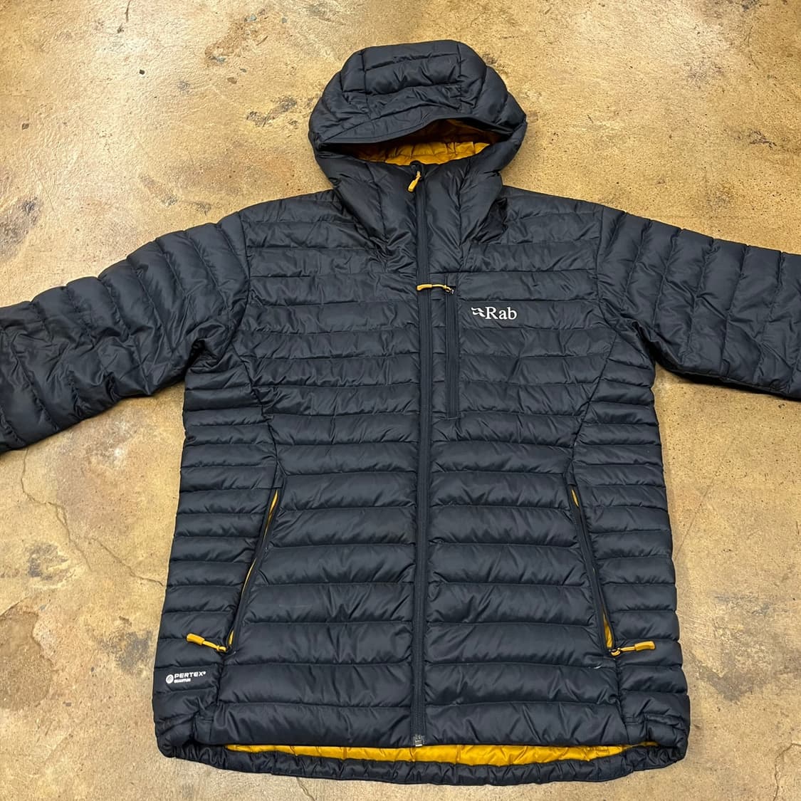 [정품/XL] Rab 랩 블랙 패딩 자켓 후드 b18 상품이미지3