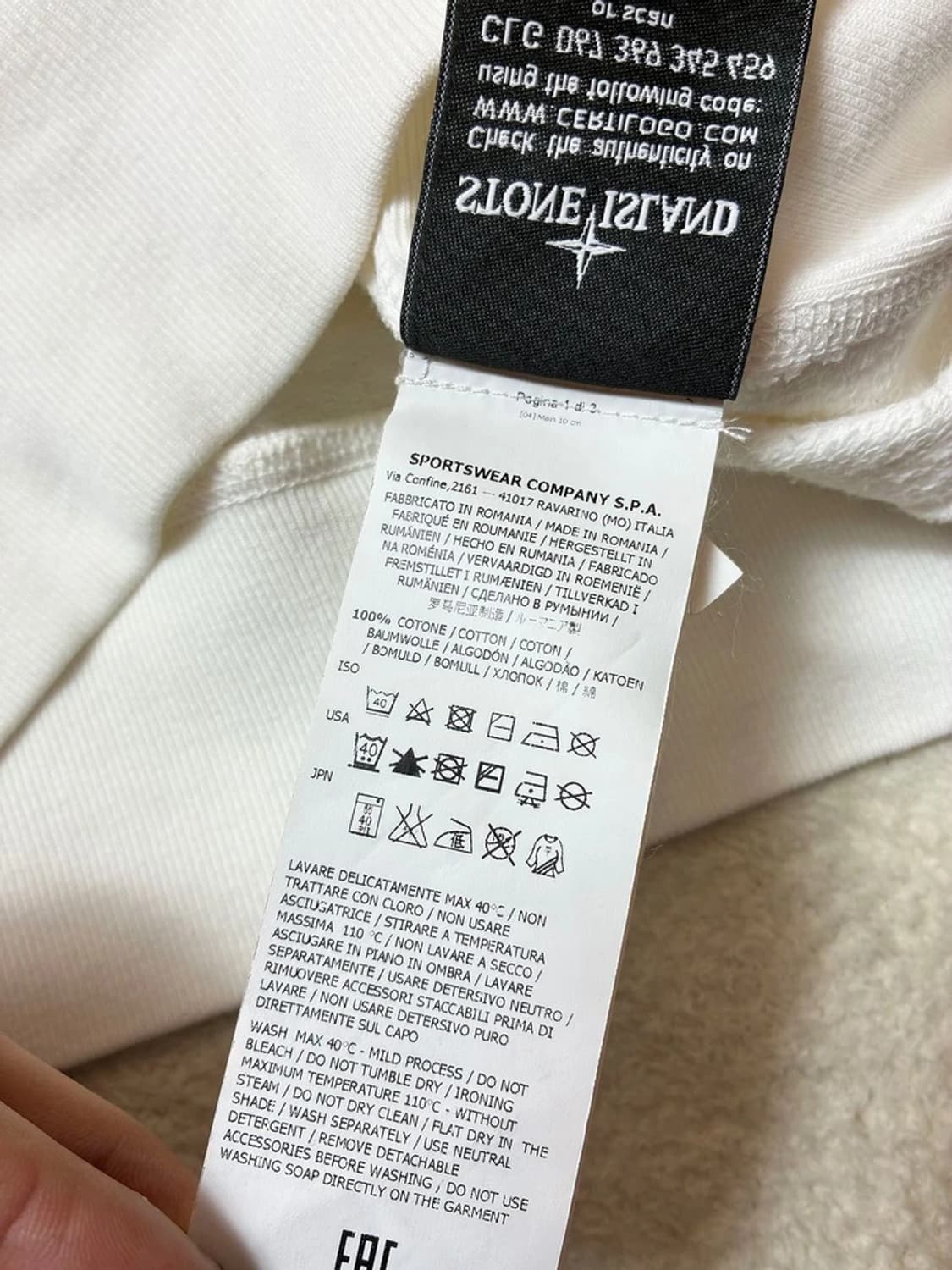 스톤아일랜드 와펜 패치 크루넥 맨투맨 PN6370 상품이미지7