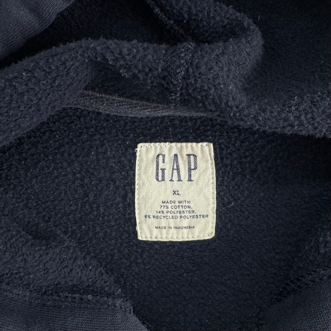 Gap 갭 그레이 로고 네이비 후드집업 상품이미지5