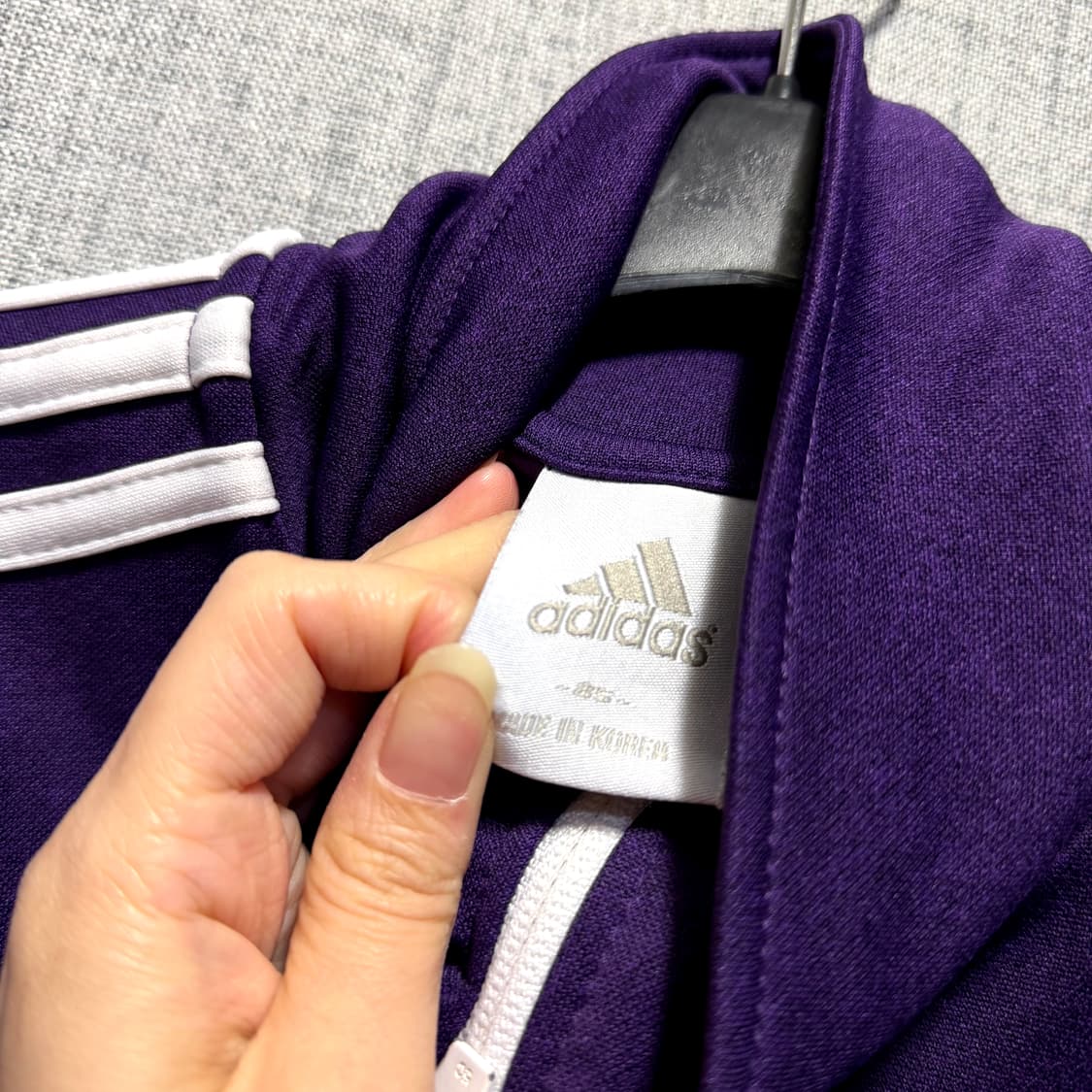 아디다스 삼선 트랙탑 퍼플 클라이마라이트 져지  상품이미지4