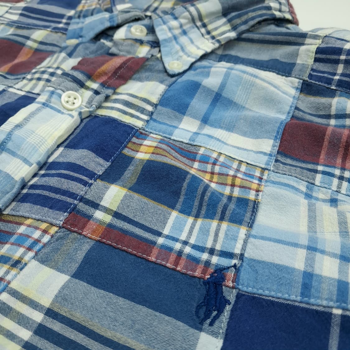 Cq191 2XL 폴로 랄프로렌 패치워크 긴팔 셔츠 남방 상품이미지5