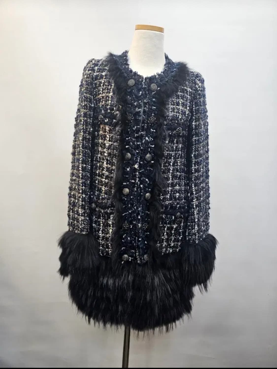 한섬 오즈세컨  너쿠리퍼 트리밍 트위드쟈켓 55 상품이미지1