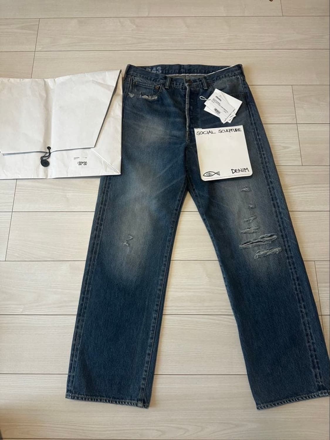 25ss SOCIAL SCULPTURE 01 WIDE DAMAGED-43 상품이미지9