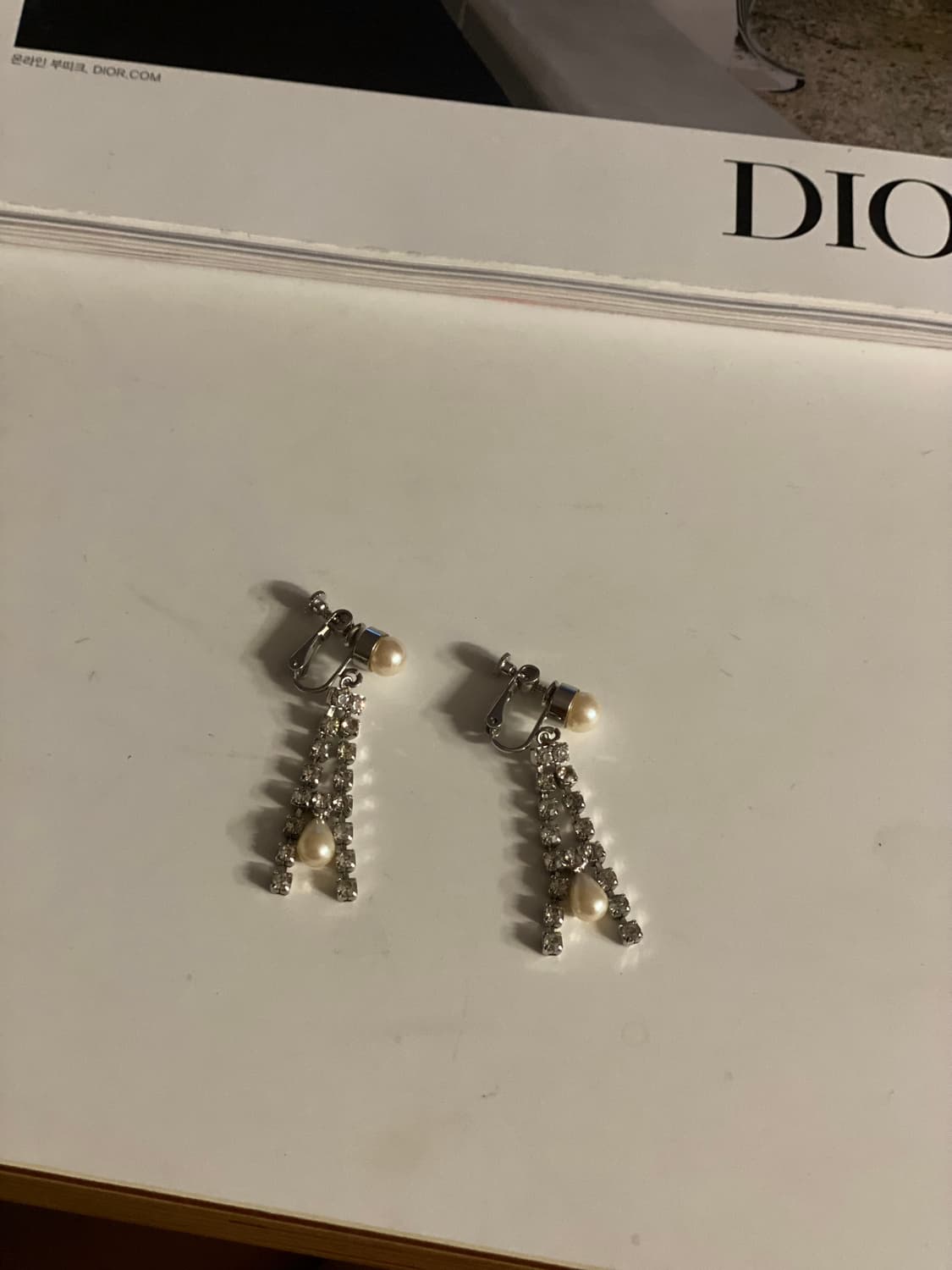 빈티지 큐빅 귀찌 귀걸이 상품이미지4