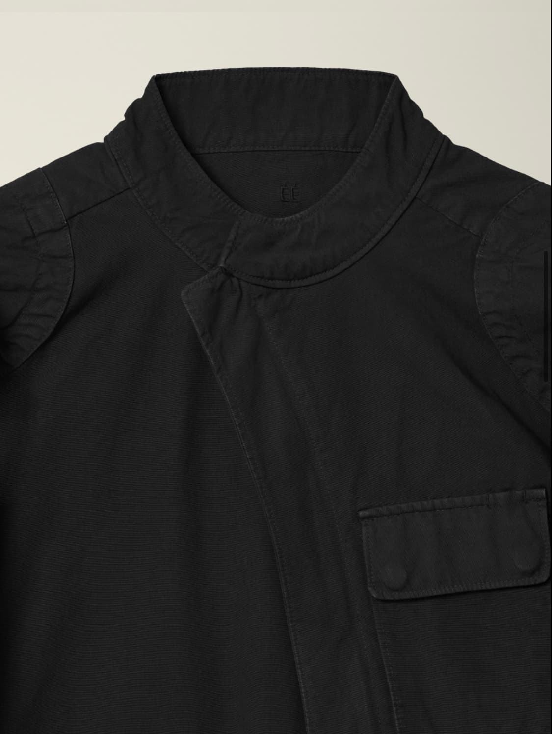 EE 커브드 헌팅 자켓 블랙 상품이미지3