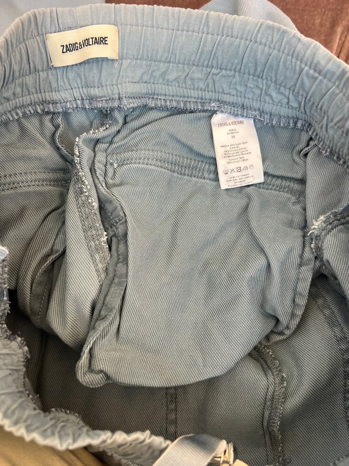 자딕앤볼테르 여성 연청 밴딩슬랙스 밴딩팬츠 상품이미지8