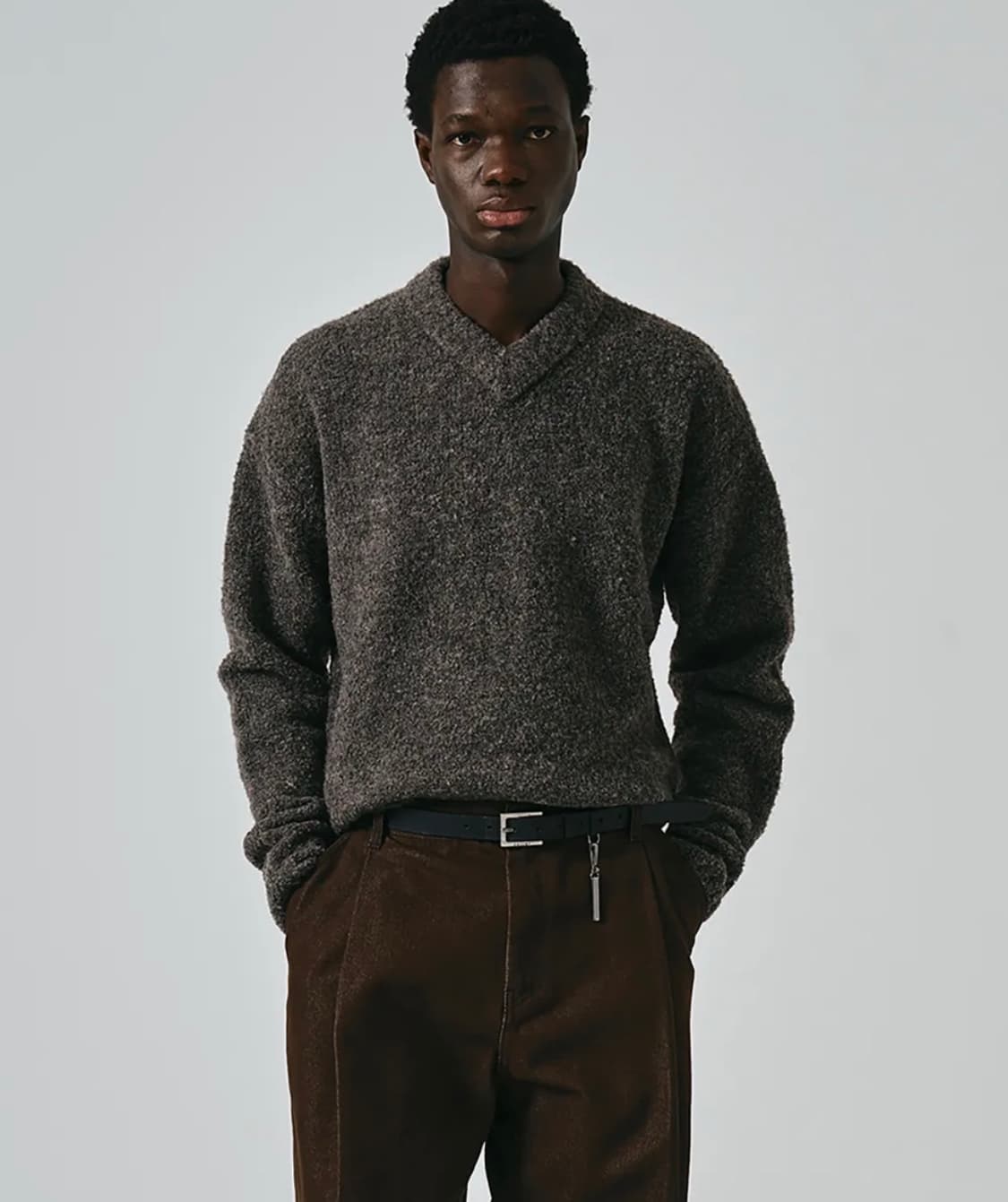 새제품) 노이어 / 부클니트 멀티그레이 / 48 ( 100~105 ) 상품이미지3