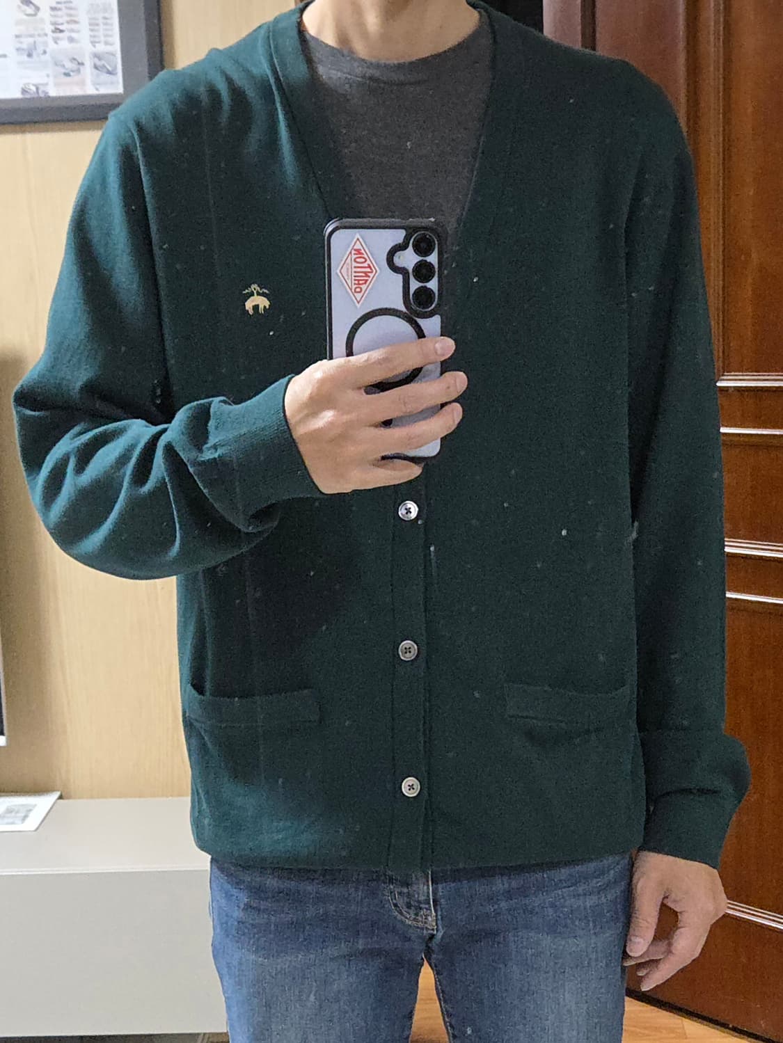 (착샷) 브룩스브라더스 가디건 수피마 코튼 상품이미지10