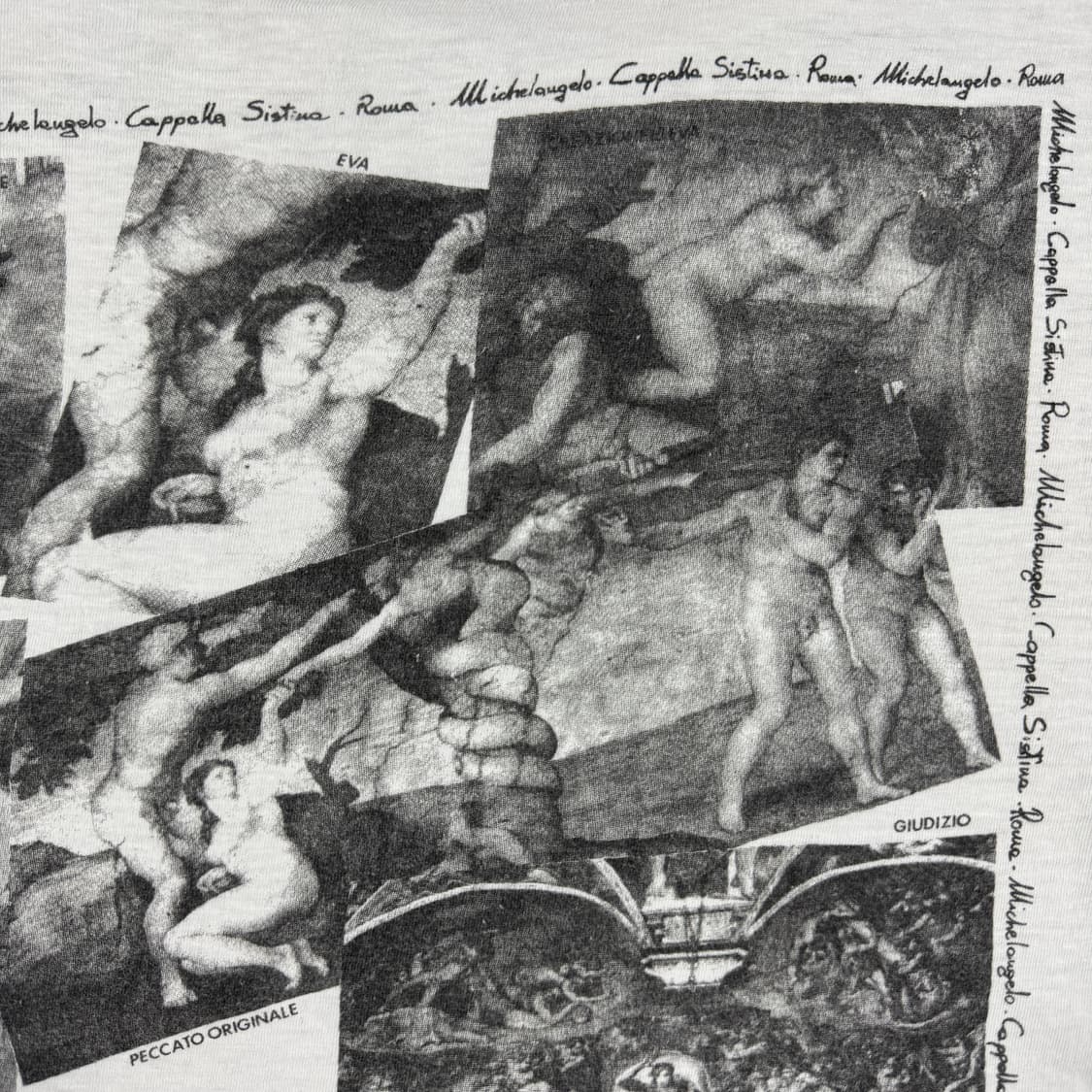 빈티지 80s Michelangelo 미켈란젤로 아트 티셔츠 상품이미지7